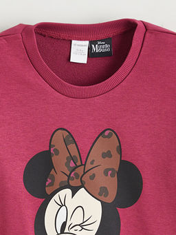 Minnie Mouse Bask?l? K?z ?ocuk Sweatshirt