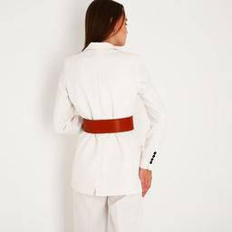 Ремень женский, ширина 6.6 см, пряжка металл, цвет рыжий - Simaland фото 3