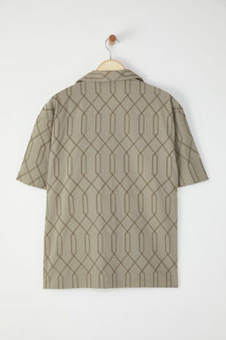 TRENDYOL MAN Haki Oversize Gomlek TMNSS25GO00050 - Trendyolmilla фото 9