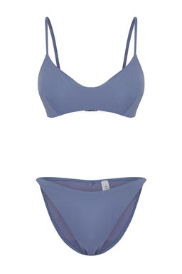 Trendyolmilla Mavi Bustiyer Normal Bel Brazilian Bikini Tak?m? TBESS25BT00174 фото 7