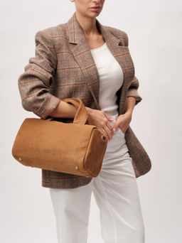 Замшевая сумка Bowling DBR 31378 светло-коричневый  фото 3