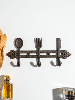Крючки декоративные чугун "Столовые приборы" 28,5х12,5х3,8 см
