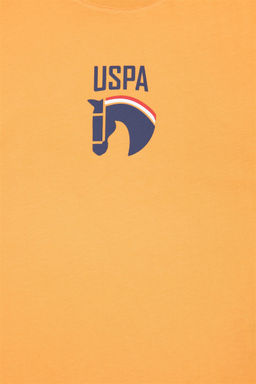 Детская оранжевая футболка с круглым вырезом Неожиданная скидка в корзине - U.s. polo assn фото 4