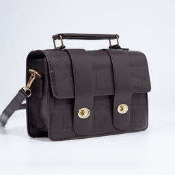 Сумка-мессенджер на клапане, длинный ремень, цвет тёмно-коричневый - Simaland фото 3