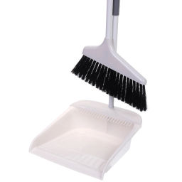 Набор для уборки, щетка для пола с совком "Профи" белый 301