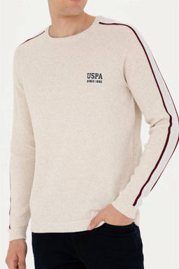 Мужской свитер из каменного меланжа - U.s. polo assn фото 6