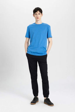 Брюки-джоггеры стандартного размера из габардина - Defacto фото 3