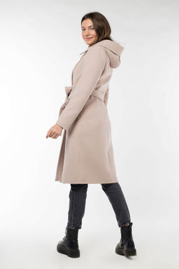 01-10066 Пальто женское демисезонное (пояс) - El podio фото 6