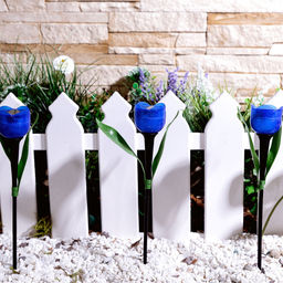 USL-C-454/PT305 BLUE TULIP Садовый светильник на солнечной батарее "Синий тюльпан". Белый свет. 1*LR аккумулятор в/к. IP44. TM Uniel.