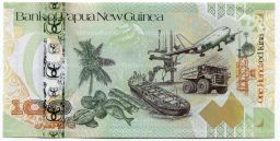 100 кина 2008 года Папуа Новая Гвинея  35 лет Банку Новой Гвинеи