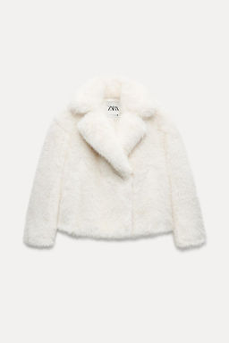 ZW COLLECTION FAUX FUR JACKET - Zara фото 5