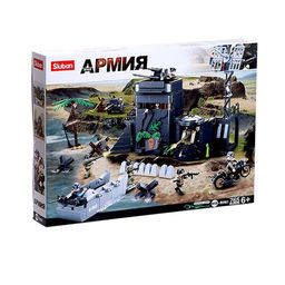 Конструктор Армия ВОВ Sluban «Прибрежная база», 765 деталей