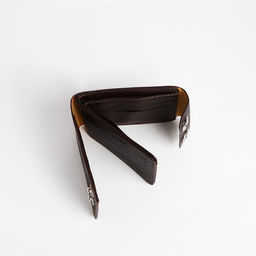 Портмоне мужское на магнитах, коричневое