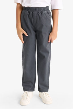 %100 Pamuk Beli Lastikli Gabardin Pantolon Erkek _ocuk - Defacto фото 4