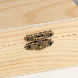 Цена за 2 шт. Шкатулка для росписи дерево «Прямоугольная», 5×8.7×5.3 см