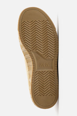 CONTRAST LEATHER TRAINERS - Zara фото 7