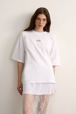 Футболка с принтом Talented and ambitious