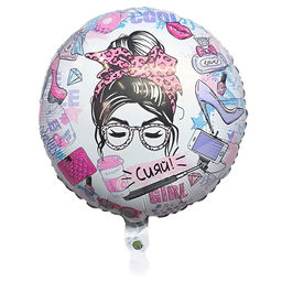 Цена за 5 шт. Шар фольгированный 18" «Сияй!», круг