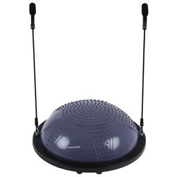 Полусфера BOSU гимнастическая ONLYTOP, массажная, с насосом, 58×25 см, серая
