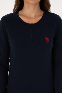 Kad_n Lacivert Pijama Tak_m_ Sepette S_rpriz _ndirim - U.s. polo assn фото 6