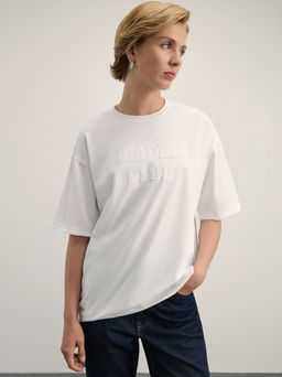 Футболка из хлопка с аппликацией / Zarina