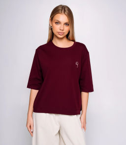 Футболка #КТ0467-51, бордовый