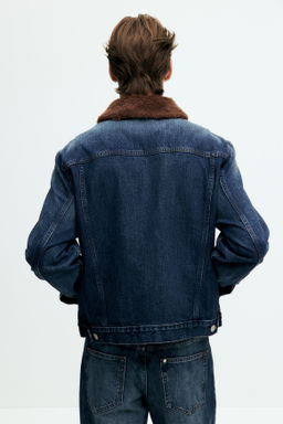 Cazadora trucker en denim con cuello - H&m фото 6
