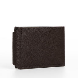 Портмоне мужское на магнитах, отдел для купюр, карт, монет, коричневое