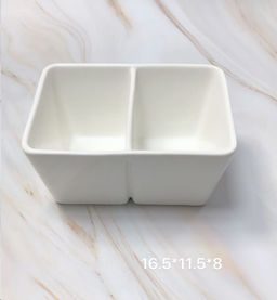 Салатник глубокий 2 секции 16х12 см / WS-472 /уп 10/ 12 см