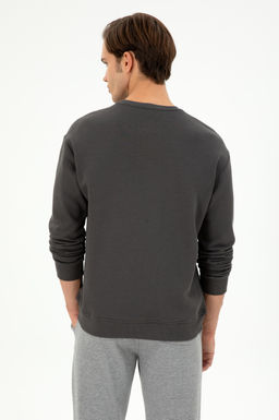 Erkek Antrasit Basic Sweatshirt