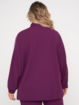 Джемпер 0431-1с сливовый