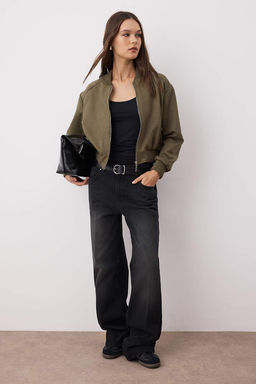 Haki Regular Kal?p Suet Bomber Ceket Mont TWOAW26CE00077