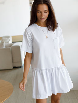 VILATTE / Платье из премиального хлопка с эластаном фото 2