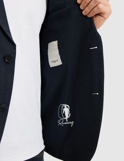 Lacivert Slim Fit Spor Ceket