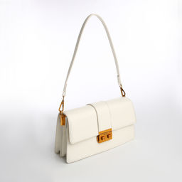 Сумка женская мессенджер TEXTURA на клапане, 26×8.5×14 см, молочная