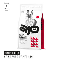 Полнорационный сухой корм с гречкой для взрослых собак крупных пород 94235/84536