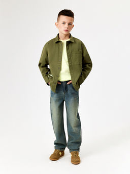 ACOOLA / Сорочка верхняя детская для мальчиков Pardus хаки  фото 5