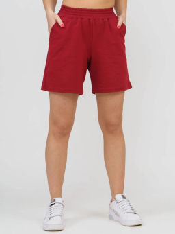 Шорты женские, цвет бордовый