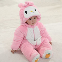 Плюшевый комбинезон Зайка (теплый)
