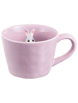Кружка 300 мл 14*10*7,5 см "Зайчик" с фигуркой внутри, фарфор