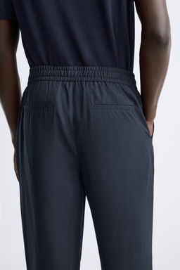 LYOCELL JOGGER WAIST TROUSERS - Zara фото 7