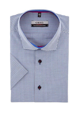 Сорочка мужская короткий рукав GREG 124/109/7489/Z/1  фото 2