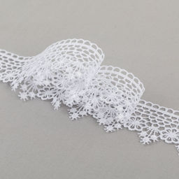 Гипюр Gamma 40 мм GGM-4002 в пакете 10 м 0.2 Турция GP001WH белый