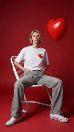 MY Футболка жен.Valentines Day (пиксель больш) ФБ058
