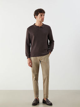 Polo Yaka Erkek Triko Kazak