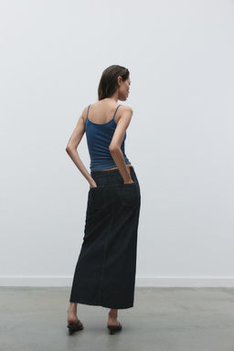 POLYAMIDE TOP WITH THIN STRAPS - Zara фото 32