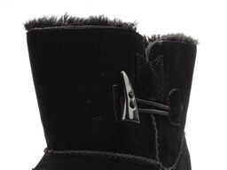 04-HW872-1 BLACK Дутики женские зимние (искусственные материалы) - Фабричный китай фото 6