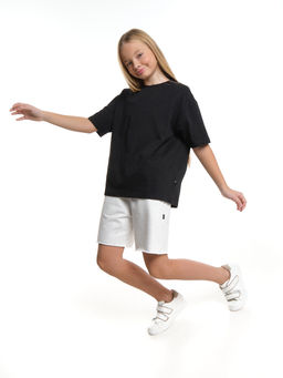 Шорты для спорта для девочки свободные отрезные 22-7677 красный - Mini maxi фото 20