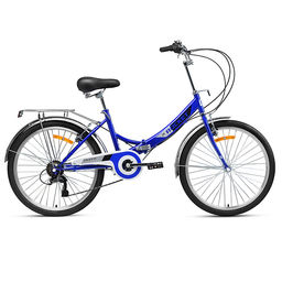 Велосипед 24" Rocket City Fold S 24, цвет синий, размер 16"