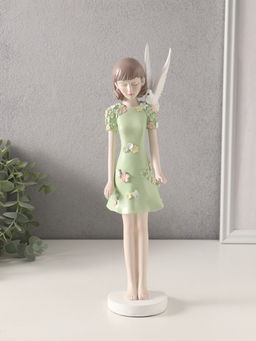 Фигурка «Девочка с белым голубем на плече», полистоун, 11×9.5×32.5 см